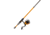 Lew’s Hypersonic Spinning Reel and Rod Combo, 6ft 6in, 2-PC IM6 Graphite Rod w/ Medium  and Fast, SZ 300 Reel, 3+1 Bearings, 5.1-1 Ratio, Speed Lube, Orange/Gray, HS3066MG2-2