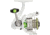 Lew’s MACH 1 Spinning Reel, SZ 100 Reel, 9+1 Bearings, 5.2-1 Ratio, Graphite Frame, Speed Gears, Speed Lube, Multi-Disc Drag, Reversible Retrieve, Metallic White/Gray/Green, MH100G3