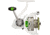 Lew’s MACH 1 Spinning Reel, SZ 300 Reel, 9+1 Bearings, 6.2-1 Ratio, Graphite Frame, Speed Gears, Speed Lube, Multi-Disc Drag, Metallic White/Gray/Green, Clam Pack, MH300G3