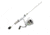 Lew’s MACH 1 Spinning Reel and Rod Combo, 6ft 6in, 2-PC IM7 Graphite Rod, Medium, Fast, SZ 300 Reel, 9+1 Bearings, 6.2-1 Ratio, White/Black/Gray/Green, MH3066MSG3-2