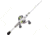 Lew’s MACH 1 SS Baitcast Reel and Rod Combo, 6ft 9in, 1-PC, Med-Light, Fast IM7 Rod, 7+1 Bearings, 7.5-1 Ratio, Shallow Spool, LH Retrieve, White/Black/Gray/Green, MHSS1SHL69MLG3