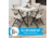 Lifetime Products 37-Inch Fold-In-Half Table and 4 Chairs Set
