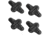 Limbsaver Everlast String Leech, 4 Pack, Black, 3317