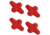 Limbsaver Everlast String Leech, 4 Pack, Red, 3319