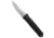 Linder Linder Dual-Action Automatic Hidden Release Knife 3.25" Satin, Black, 440, adult, BHQ-85974