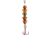 Lindy ICE Wally Talker 1/4oz Orange w/Red #8 Hook, LWTKM55