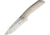 Liong Mah Designs Endevour Bling Framelock Folding Knife, 3.75in Satin Cpm S35Vn SS Drop Point, Gray Matte Finish Titanium Handle, Pocket Clip, Black Nylon Case, ENDEVOUR BLING