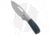 Liong Mah Designs Field Duty Folding Knife, 3.50in, CPM S90V Stainless Steel, Drop Point Blade, Carbon Fiber, Gray/Blue Handle, Gray/Blue/Gray, 8.23 inch, BHQ-182940