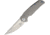 Liong Mah Designs Tempest Framelock Folding Knife,3.75in,S35VN Steel,Standard Edge,Stonewash and Satin,Gray,Titanium Handle LMDT2