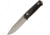 Lionsteel B41 Bushcraft Black G10 Knife, 4.13 stonewash finish Sleipner tool steel blade, Black G10 handle, B41 GBK