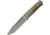 Lionsteel B41 Bushcraft Green Micarta Knife, 4.13 stonewash finish Sleipner tool steel blade, Green canvas micarta handle, B41 CVG