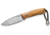 Lionsteel M1 Fixed Blade Olive Wood Knife, M1 Fixed Blade, 6.75in Overall, 3in Satin Bohler M390 SS Drop Point, Olive Wood Handle, Lanyard With Titanium Bead, Brown Leather Sheath, M1 UL