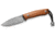 Lionsteel M1 Fixed Blade Santos Wood Knife, M1 Fixed Blade, 6.75in Overall, 3in Satin Bohler M390 SS Drop Point, Santos Wood Handle, Lanyard w/ Titanium Bead, Brown Leather Sheath, M1 ST