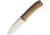Lionsteel M4 Fixed Blade Natural Canvas Knife, 3.75 satin finish Bohler M390 stainless blade, Natural canvas micarta handle, M4 CVN