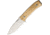 Lionsteel M4 Fixed Blade Olive Wood Fixed Blade Knife, 3.75in, M390 Steel, Standard Edge, Satin, Olive, Wood Handle LSTM4UL