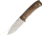 Lionsteel M4 Fixed Blade Walnut Wood Fixed Blade Knife, 3.75in, M390 Steel, Standard Edge, Satin, Walnut Handle LSTM4WN