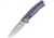 Lionsteel Myto Framelock Folding Knife, Blue, Blue anodized titanium handle, MT01 BL