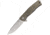 Lionsteel Myto Framelock Folding Knife, Green, Green micarta handle with titanium back handle, MT01 CVG
