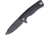 Lionsteel ROK Framelock Folding Knife, 3.25in Black Bohler M390 SS Drop Point, Black Aluminum Handle, ROK A BB