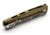 Lionsteel Skinny Framelock Folding Knife by Michele Pensato, 4.5in Closed, 3.5in Stonewash CPM MagnaCut Stainless Blade, Green Aluminum Handle, SK01AGS