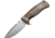 Lionsteel SR11 Framelock Tiium Bronze Folding Knife, 3.75in Satin Sleipner Tool Steel Drop Point, Brown Textured Titanium Handle, Glass Breaker, Pocket Clip, Black Leather Sheath, SR11 B