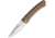 Lionsteel TiSpine Framelock Bronze Matte Folding Knife, 3.25in Satin Bohler M390 SS Blade, Bronze Matte Finish Titanium Handle, Thumb Pull, Pocket Clip, Packaged In A Plexiglass Tube, TS1 BM