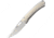 Lionsteel TiSpine Framelock Gray Shiny Folding Knife, 3.25in Satin M390 SS Blade, Gray Sculpted Titanium Handle, Thumb Pull, Pocket Clip, Packaged In A Plexiglass Tube, Shiny Finish Handle, TS1 GS