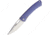 Lionsteel TiSpine Framelock Matte Folding Knife, 3.25in Satin Bohler M390 SS Blade, Purple Matte Finish Titanium Handle, Thumb Pull, Pocket Clip, Packaged In A Plexiglass Tube, TS1 VM