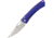 Lionsteel TiSpine Framelock Shiny Folding Knife, 3.25in Satin Bohler M390 SS Blade, Purple Polished Titanium Handle, Thumb Pull, Pocket Clip, Packaged In A Plexiglass Tube, TS1 VS