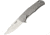 Lionsteel TRE Titanium Framelock Blue Folding Knife,2.88in,Bohler M390 Steel,Drop Point,Stonewash,Matte Gray,Titanium Handle LSTTREBL