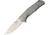 Lionsteel TRE Titanium Framelock Folding Knife,2.88in,Bohler M390 Steel,Drop Point,Stonewash,Matte Gray,Titanium Handle LSTTREBR