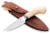 Lionsteel Willy Fixed Blade Knife, 3.1in, M390 Steel, Drop Point, Micarta/Ti Handle, Ivory, WL1 MW
