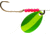 Little Joe Walleye Spinner, Lime/Yellow, 6/Strip Carded, LR779