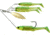 Live Target BaitBall Spinner Rig, 4/0 Hook, Lime Chartreuse/Gold, Medium, 1/2oz, MNSR14MD856