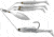 Live Target BaitBall Spinner Rig, 4/0 Hook, Pearl White/Silver, Medium, 1/2oz, MNSR14MD855