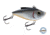 Livingston Lures Pro Ripper Lure, Black Back Chrome Shad, 0105