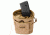 Loaded Gear CX-700 Drawstring Dump Pouch, Compatible w/ Molle System, Dark Earth, 5.5 x 3 x 7.5 in BI12626