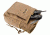 Loaded Gear CX-700 Drawstring Dump Pouch, Compatible w/ Molle System, Dark Earth, 5.5 x 3 x 7.5 in BI12626