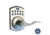 Lockstate Electronic Keypad Lever Door Lock, Bolder Style, Satin Nickel, LS-L550-SN