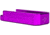 Lockstep Arms Lancer L5AWM Flat Base Plate, Purple, LA-AR15-101-PUR-0RD