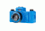 Lomography Sprocket Rocket, Azure, Left 936