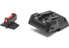 LPA Adjustable Orange Front Green Rear Fiber Optic Sight Set, Sig Sauer 1911, Cal .22, Black, SPF17SS