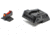LPA Adjustable Red Front Fiber Optic Sight Set, Sig Sauer 1911, Cal .22, Black, SPS17SS6F