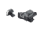 LPA SPR Adjustable White Outline Sight Set For H&amp;K 40 USP, Black, SPR49HK18