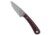 LT Wright Knives Frontier Valley A2 Fixed Blade Knife, 3.00in, A2, Drop Point Blade, Micarta, Red Handle, Red/Gray, 6.625 inch, BHQ-174628