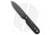 LT Wright Knives Bushcrafter HC Saber Fixed Blade Knife, 4.00in, 1075, Spear Point Blade, Micarta, Black Handle, Black/Black, 8.375 inch, BHQ-178352