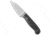 LT Wright Knives Patriot Fixed Blade Knife, 2.50in, A2, Drop Point Blade, Micarta, Black Handle, Black/Gray, 5.75 inch, BHQ-31003