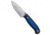 LT Wright Knives Patriot Fixed Blade Knife, 2.50in, A2, Drop Point Blade, G-10, Black/Blue Handle, Black/Blue/Gray, 5.75 inch, BHQ-101397