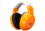 Lucid Audio HearMuffs Kids Hearing Protection, Orange, LA-KIDS-PM-OR