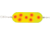 Luhr Jensen 2/0 Jensen Dodger, Chartreuse / Fire Dot, 5100-020-0054